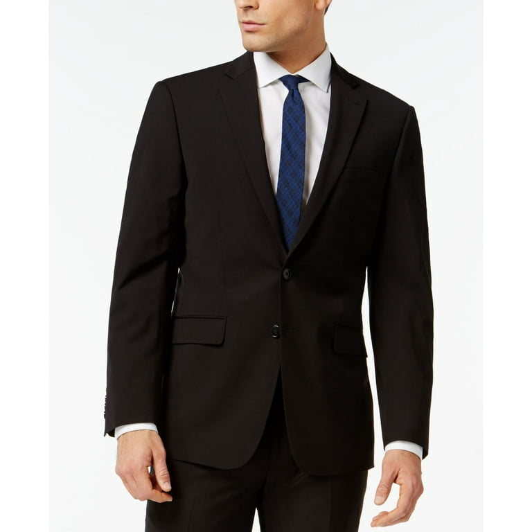 Men's Slim-Fit Infinite Stretch Black Tuxedo Suit Pants