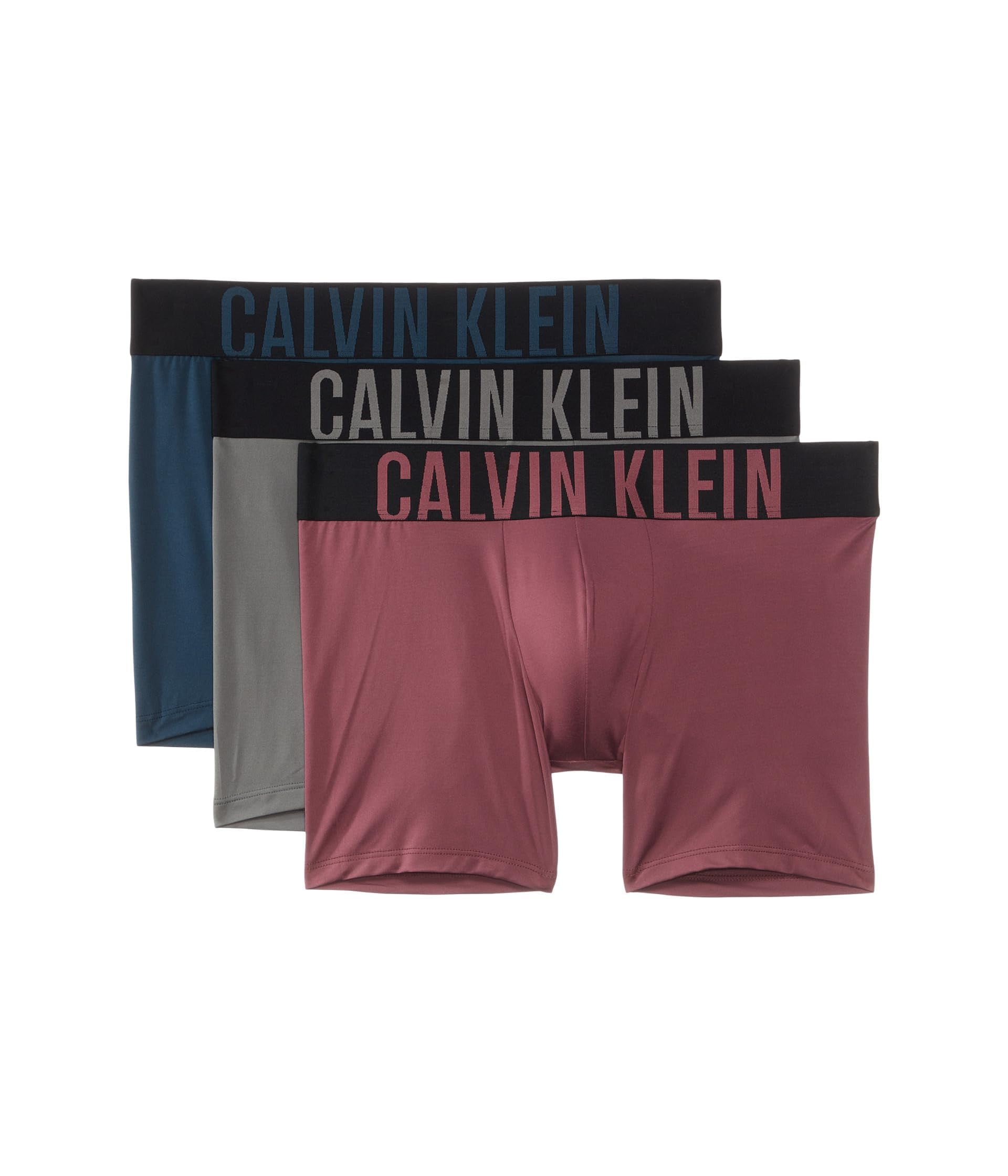 Calvin Klein Men's Intense Power 3-Pack Boxer Brief, Navy Stone