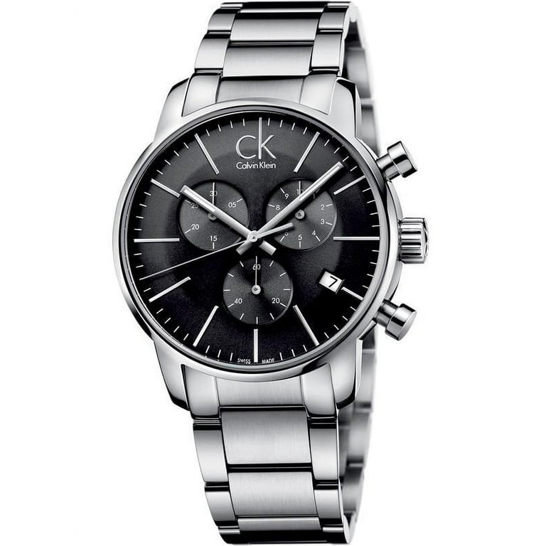 Calvin Klein Men s K2G27143 45mm Silver Steel Bracelet Case Mineral Watch