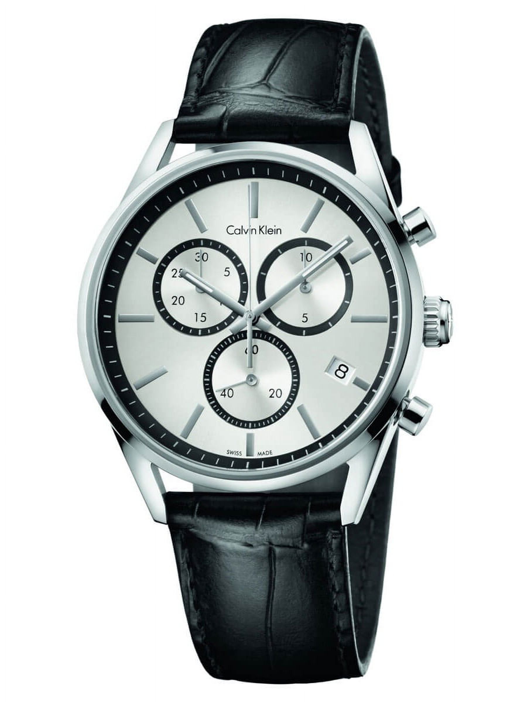 Calvin Klein Men's K4M271C6 Formality Chrono Leather Strap Watch