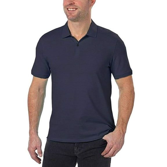 Calvin Klein Men's Lifestyle 100% Cotton Polo Shirt Navy, XX-Large