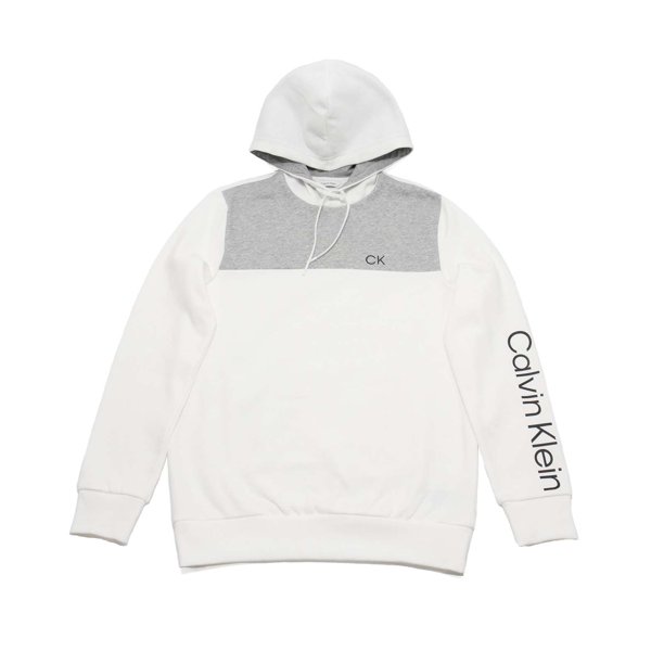White Calvin Klein Color Block Sweatshirt Best Calvin Klein