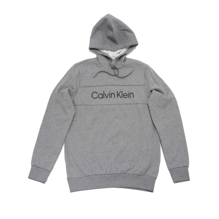 Calvin Klein Men's Long Sleeve Iconic Logo Piping Pullover Hoodie