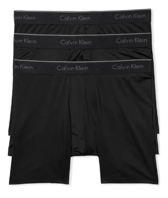 Calvin Klein Men's Micro Boxer Brief - 3 Pack, Black, Large