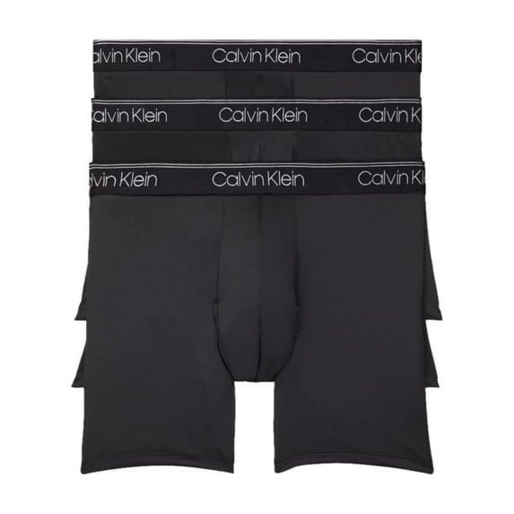 Calvin Klein Men's Micro Stretch Boxer Brief, All Black 3-Pack, XX-Large