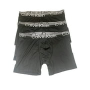 Calvin Klein Mens Microfiber Boxer Briefs 3 Pack Black,Black,Black XL