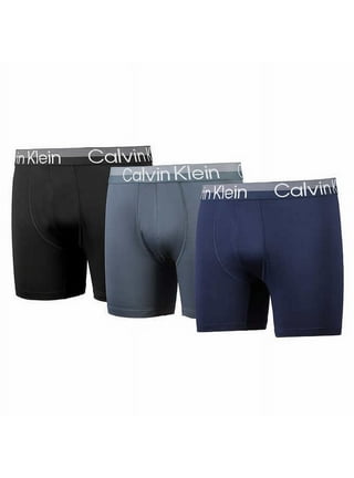 Calvin Klein Microfiber Stretch Boxers Biege,Blue,Black (3 Pack