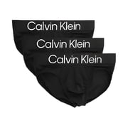 Calvin Klein Mens Microfiber Stretch 3-pack Hip Briefs Black Small