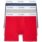 Calvin Klein Mens Modern Cotton Stretch 3-Pack Boxer Brief; Size Small