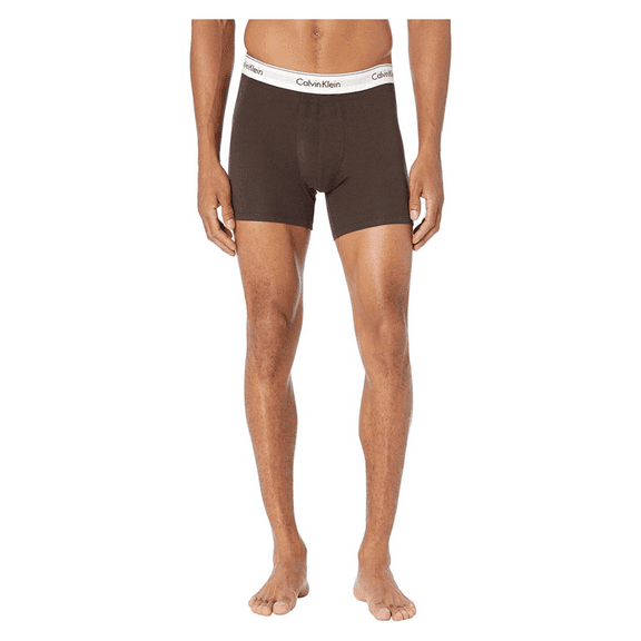 Calvin Klein Men's Modern Cotton Stretch Naturals 3-Pack Boxer Brief, Multi, Lg