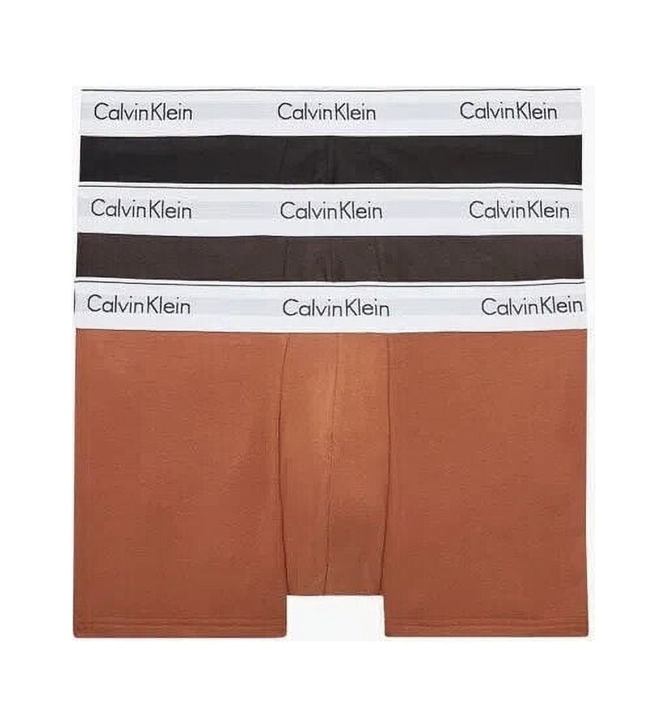 Calvin Klein Men's Modern Cotton Stretch Naturals 3-Pack Boxer Brief,  Multi, Md 