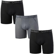 Calvin Klein Mens Moisture Wicking Polyester, Black 3 Pack