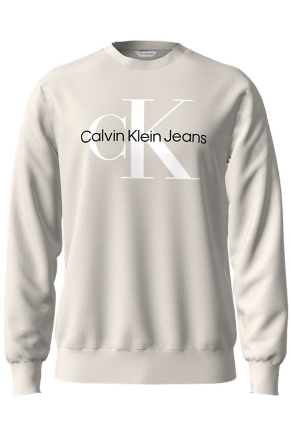 Men's Monogram Crew Neck Sweatshirt - 40GC200 (Moonbean 101, 2XL)