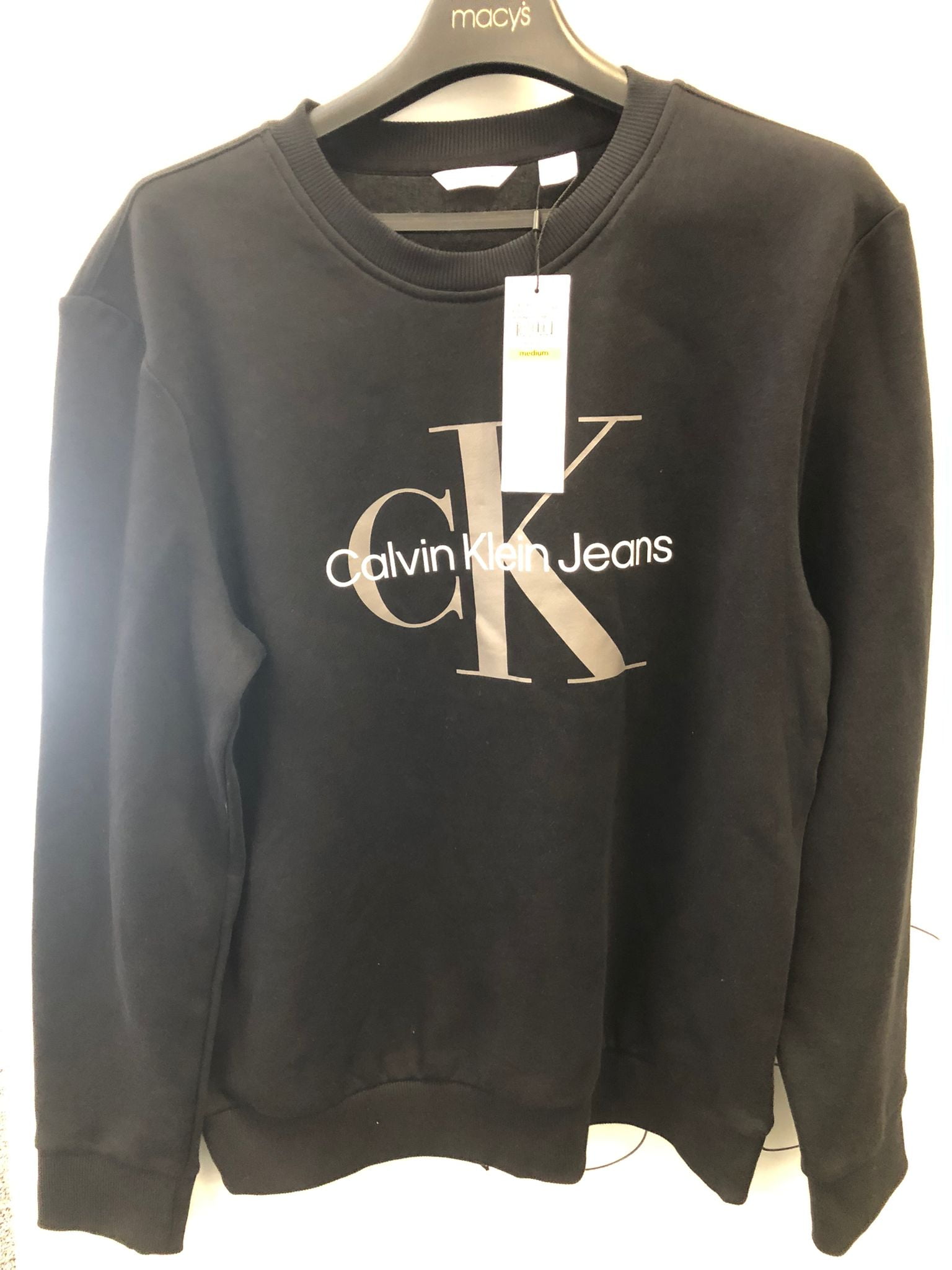 Monogram logo crewneck sweatshirt hot sale