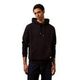 thumbnail image 1 of Calvin Klein Men's Monogram Logo Patch Fleece Hoodie - 40EM221 (Black 001, S), 1 of 1