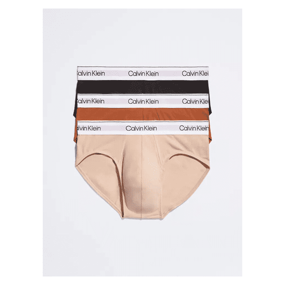 Calvin Klein Men's NB2379901 Modern Cotton Stretch 3-Pack Hip Brief 2XL