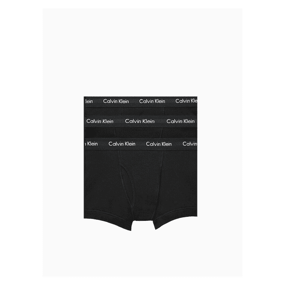 Calvin Klein Men's NB2615001 Cotton Stretch 3-Pack Trunk Black XL