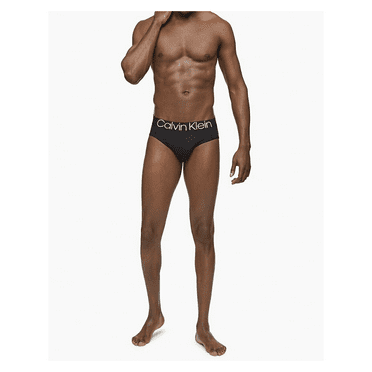 Calvin Klein Men's NB2681001 Reconsidered Comfort Hip Brief Black Size L
