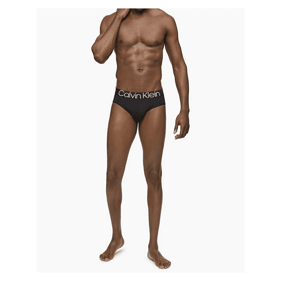 Calvin Klein One CK Reconsidered Comfort Hip Briefs Cotton Black Men's Size