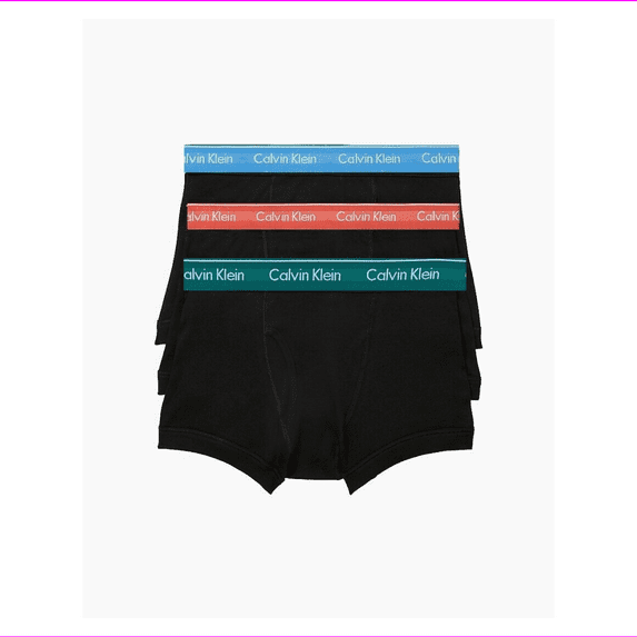 Calvin Klein Men's NB4002-925 Cotton Classic Fit 3-Pack Trunk Size XL
