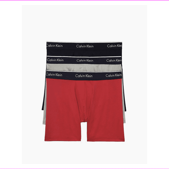 Calvin Klein Men's NP2033O936 Micro Plus 3-Pack Boxer Brief Size L