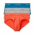 thumbnail image 1 of Calvin Klein 3 Pack Mens Underwear Microfiber Logo Hip Brief Blue Red Gray, 1 of 3