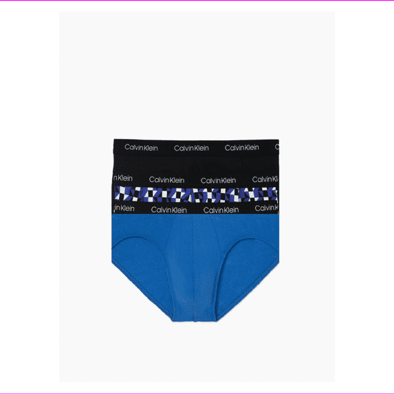 Calvin Klein Men's NP2166O915 Cotton Stretch 3-Pack Hip Brief Size S
