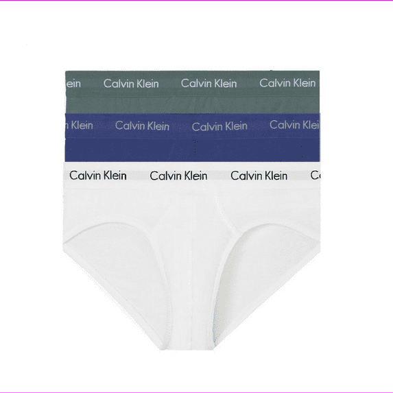 Calvin Klein Men's NU2661920 Cotton Stretch 3-Pack Hip Brief Size S