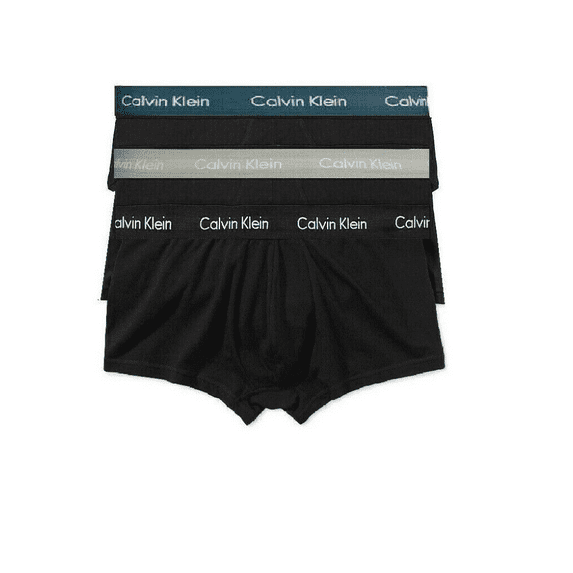 Calvin Klein Men's NU2664891 Cotton Stretch Trunks 3-Pack Black Size XL