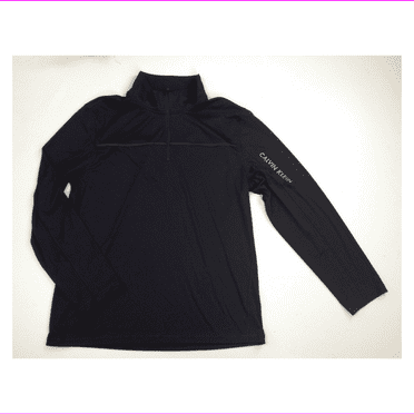 Calvin Klein Men's Performance 1/4 Zip Jacket, Black, Size XL