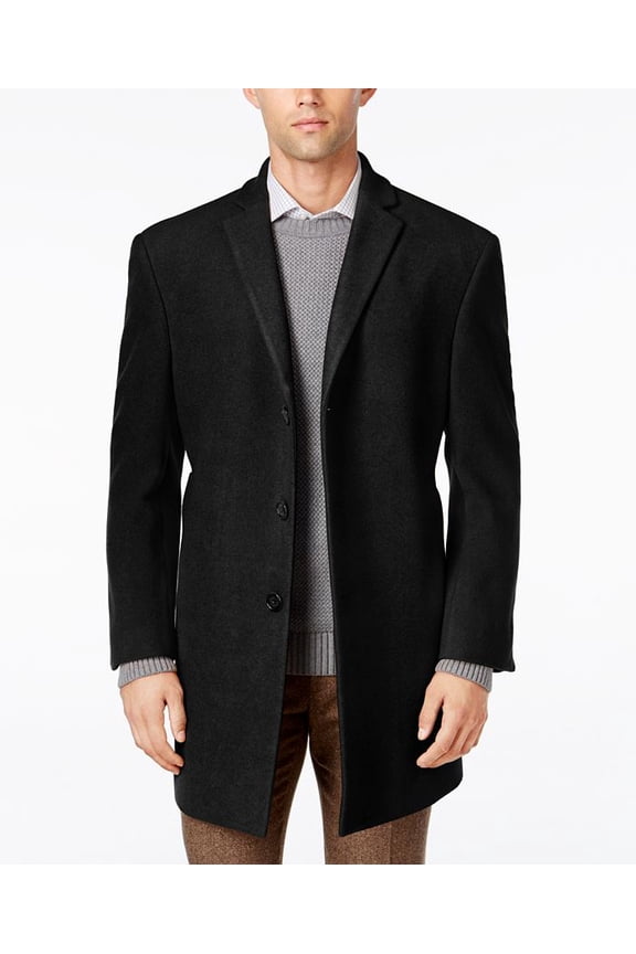 Men's Prosper X-Fit Slim Coat Overcoat 40R Coat Charcoal Grey