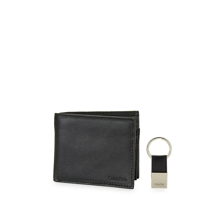 Calvin Klein Men s RFID Blocking Leather Bifold Wallet with Key Fob