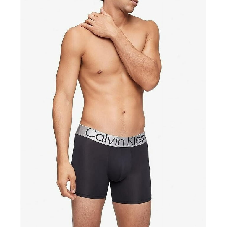 Calvin Klein Men s Reconsidered Steel Micro 3 Pack Boxer Brief Black Size S