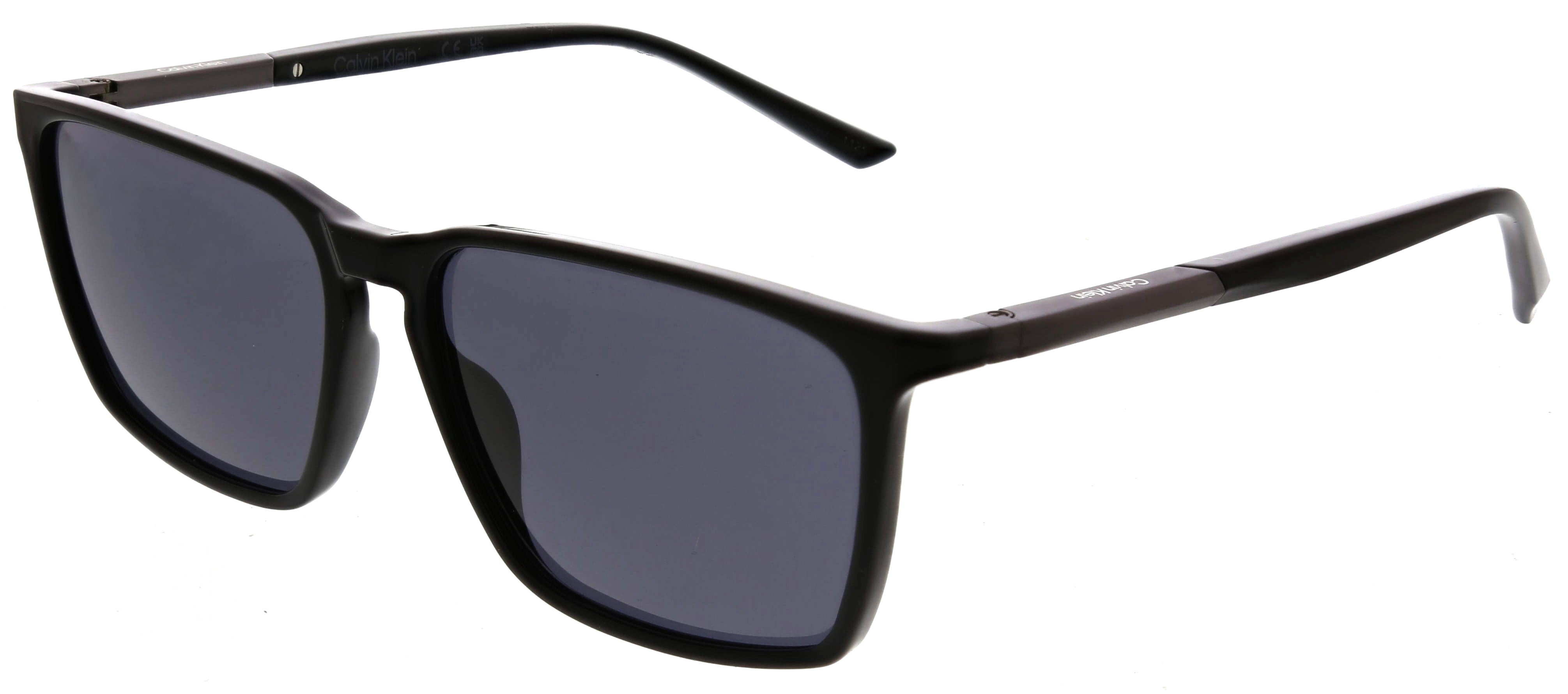Calvin Klein Men's Rectangle Prescription Sunglasses with Case, CK25505SG Black