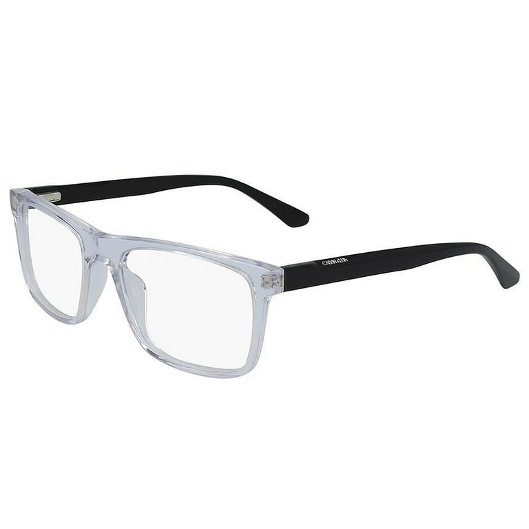 Calvin Klein Men s Rectangular Eyeglasses CK20531G Crystal Black 54 18 145 with Case Walmart
