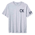 thumbnail image 1 of Calvin Klein Men's Relaxed Fit Monogram Logo Crewneck T-Shirt,  Gray, 2XL, 1 of 1