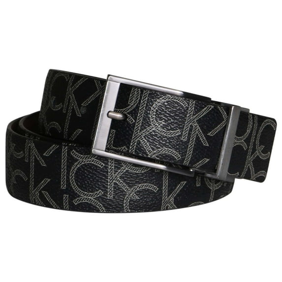 Calvin Klein Men's Reversible Synthetic Leather Belt Black/Brown 7538996 BBK