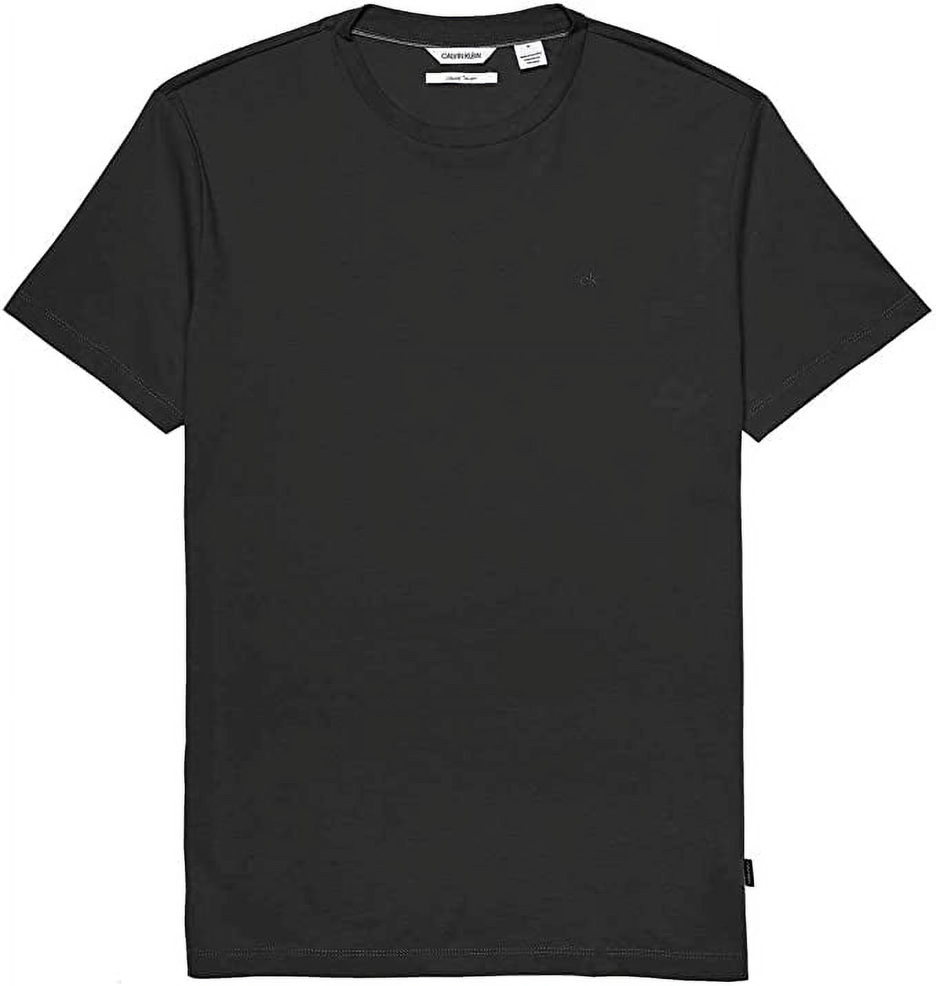 Calvin Klein Men's Short Sleeve Crew Neck Cotton T-Shirt (Black, 2X-Large)