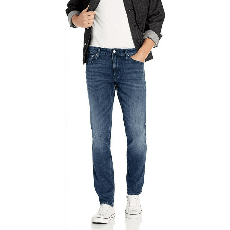 Calvin Klein Men's Slim Fit 5 Pocket Stretch Jeans - 420 Luster - 38 X 34
