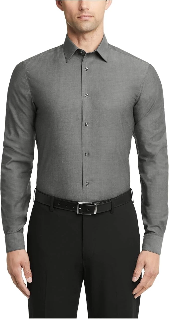 grey dress shirt walmart Men's Dress Shirts: Slim, Regular & Athletic Fits | Gray