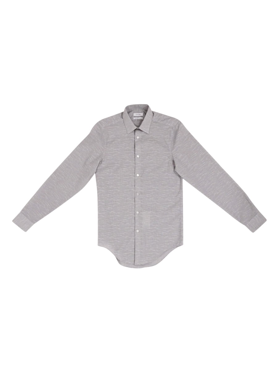 Calvin Klein Men's Slim-Fit Non-Iron Performance Dress Shirt (14 32-33, Dove)