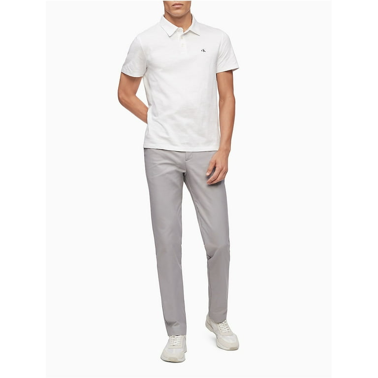 Calvin Klein Men s Slim Fit Performance Stretch Chino Pants Alloy 34 x 32 Walmart