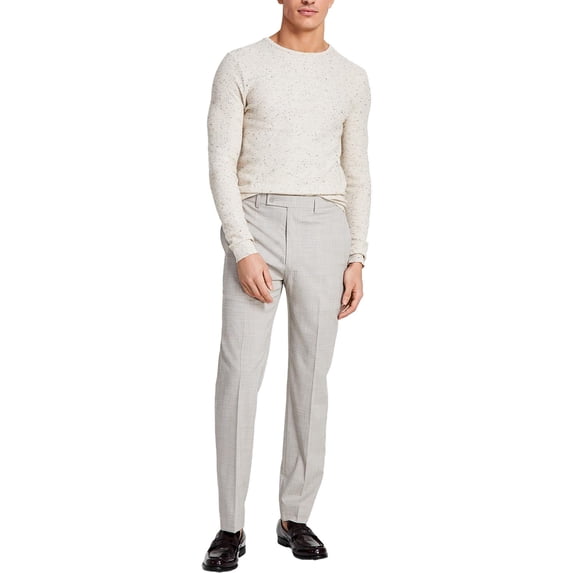 Calvin Klein Mens Jerome Plaid Dress Pants