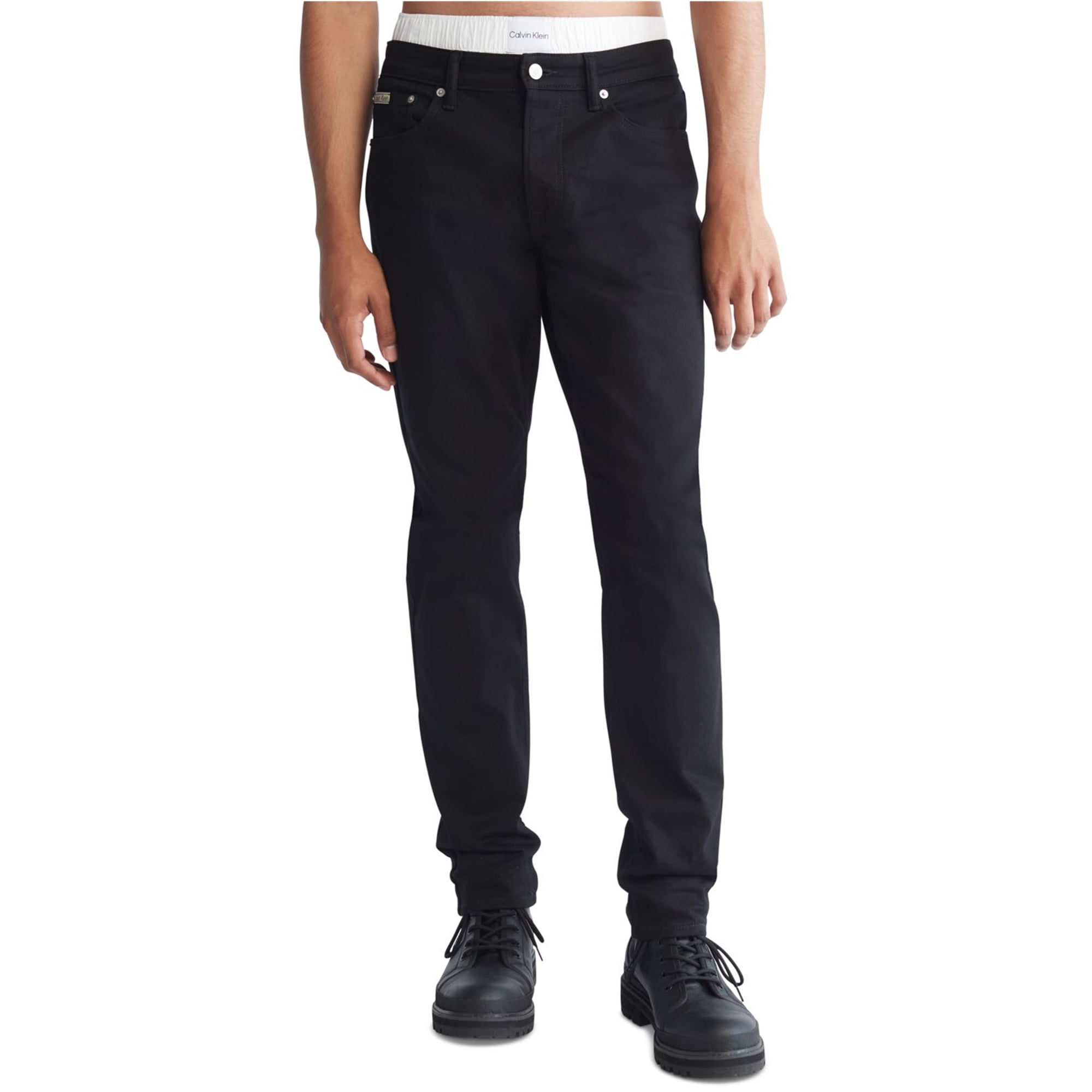 Calvin Klein Men's Slim Fit Stretch Jeans Black 36 x 32