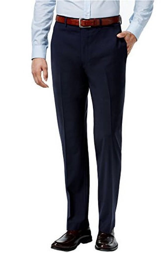 Men's Slim Fit Suit Separates 30W x 32L Suit Pants Blue Twill