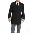thumbnail image 1 of Calvin Klein Mens Slim fit Prosper Overcoat Coat 38 R Black Solid, 1 of 3