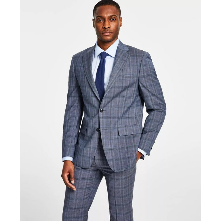 Calvin Klein Men s Slim Fit Wool Stretch Suit Jacket 36S