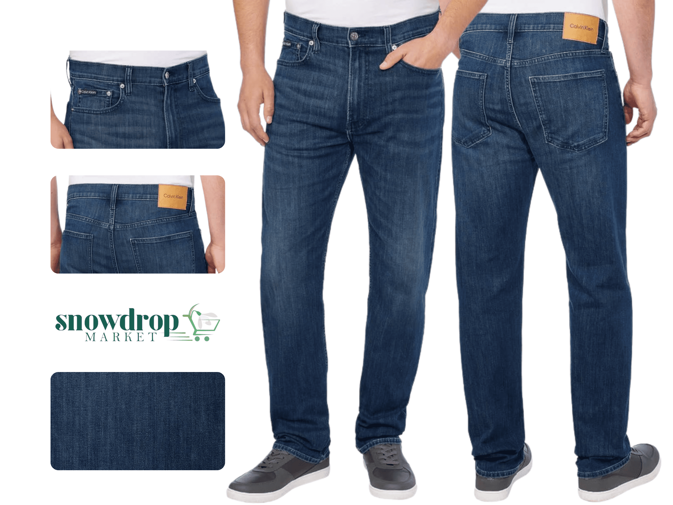 Calvin Klein Men's Slim Straight Jean ( Secaucus Hs, 40W x