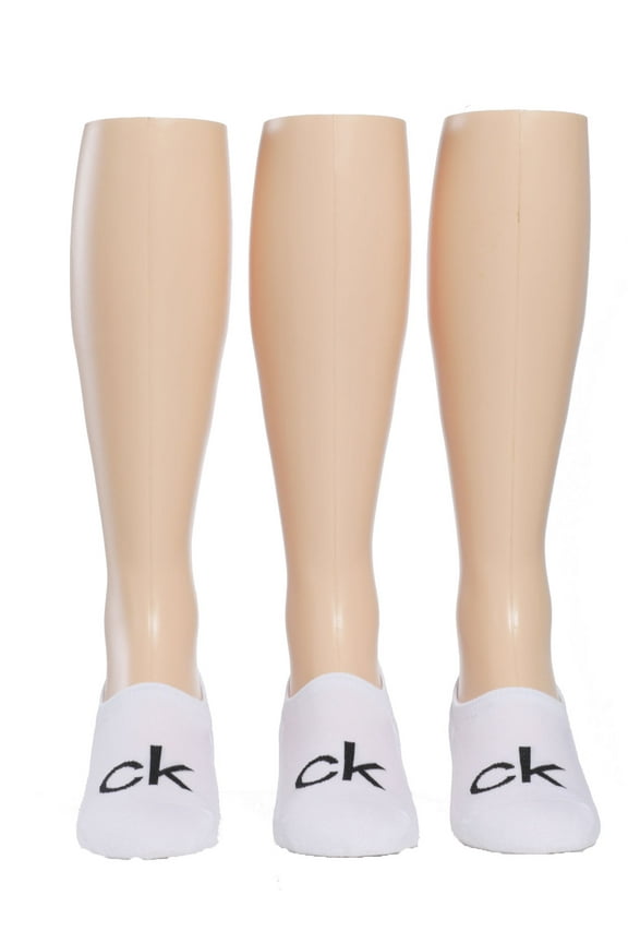 Men's 3 Pair Cushion Sneaker Liner Socks, White, One Size