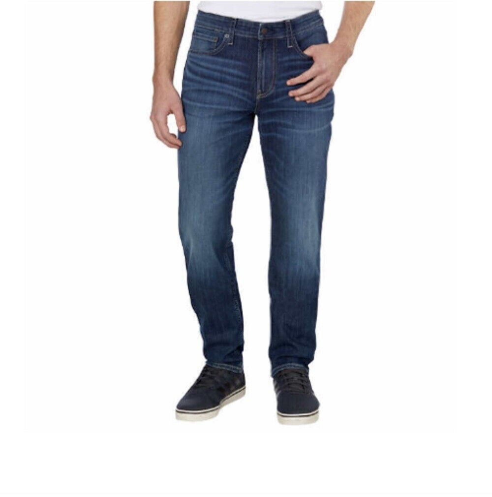 Calvin Klein Men?s Straight Fit Jean (Luster, 38x32)
